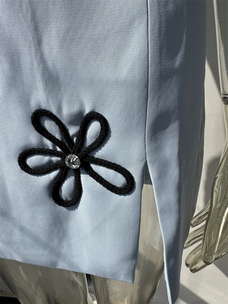 Sleeveless Flower Mini Dress