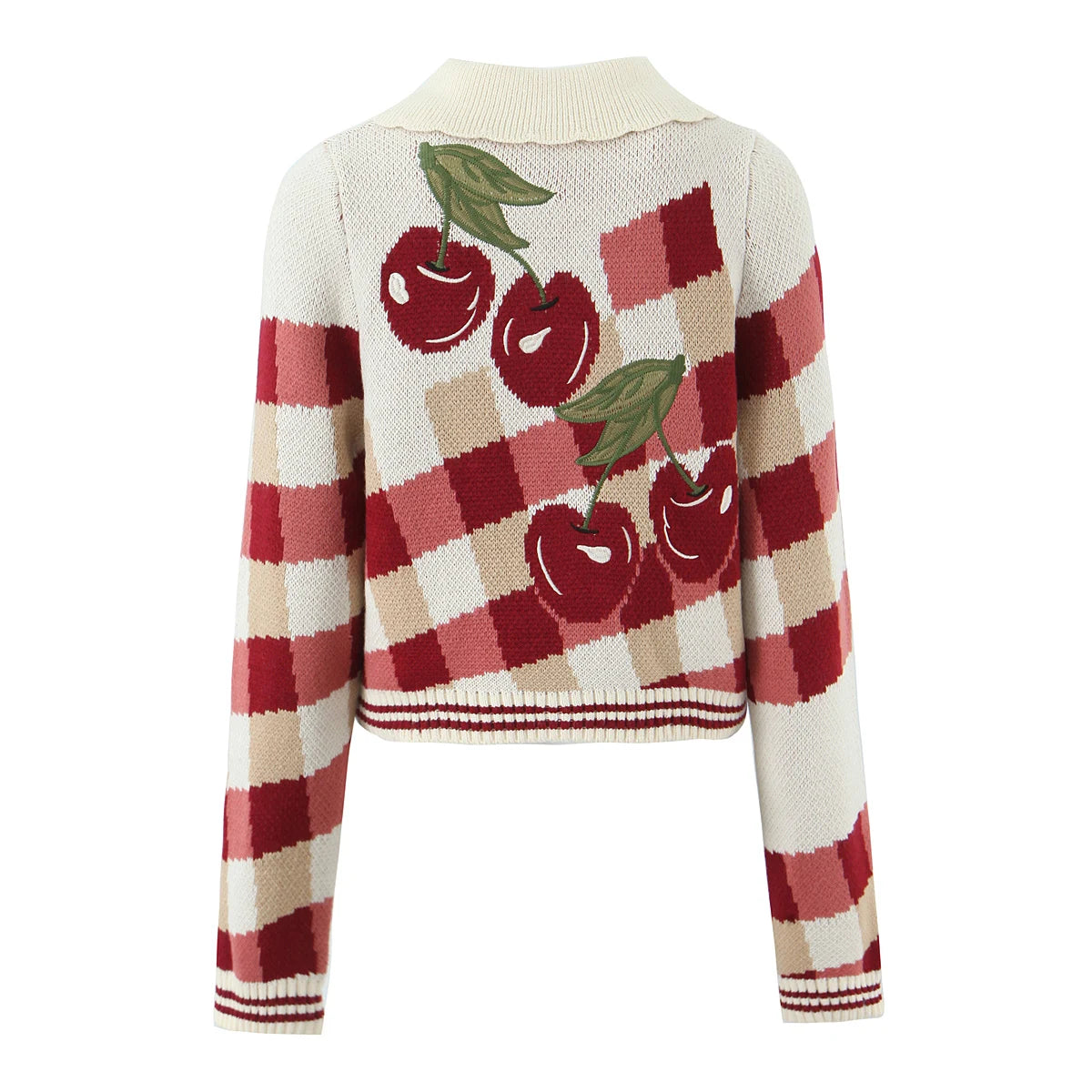 Embroidery Fruit Knitted Sweaters