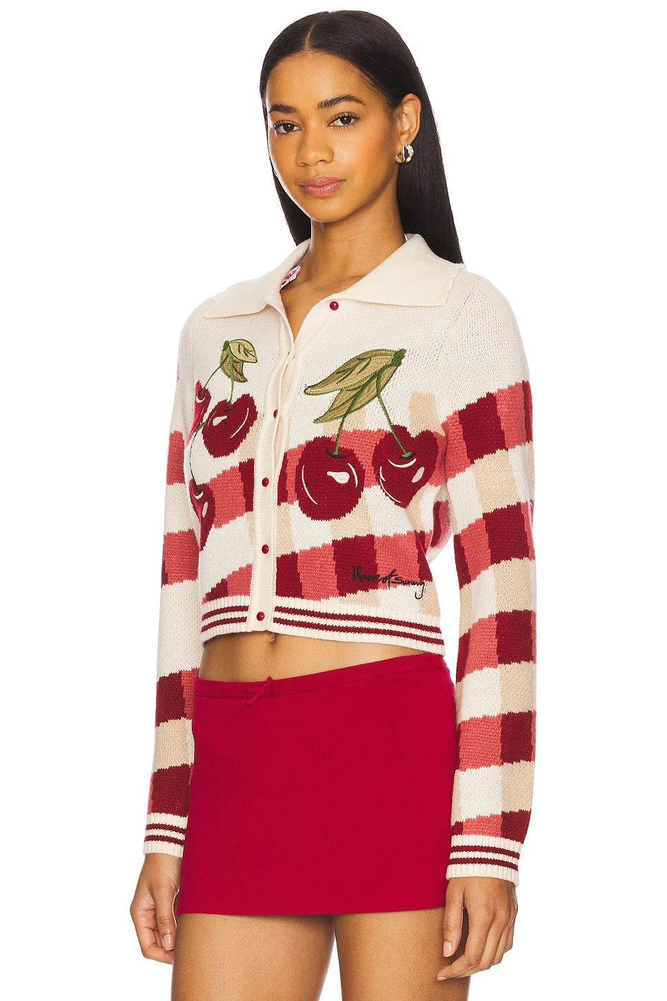 Embroidery Fruit Knitted Sweaters