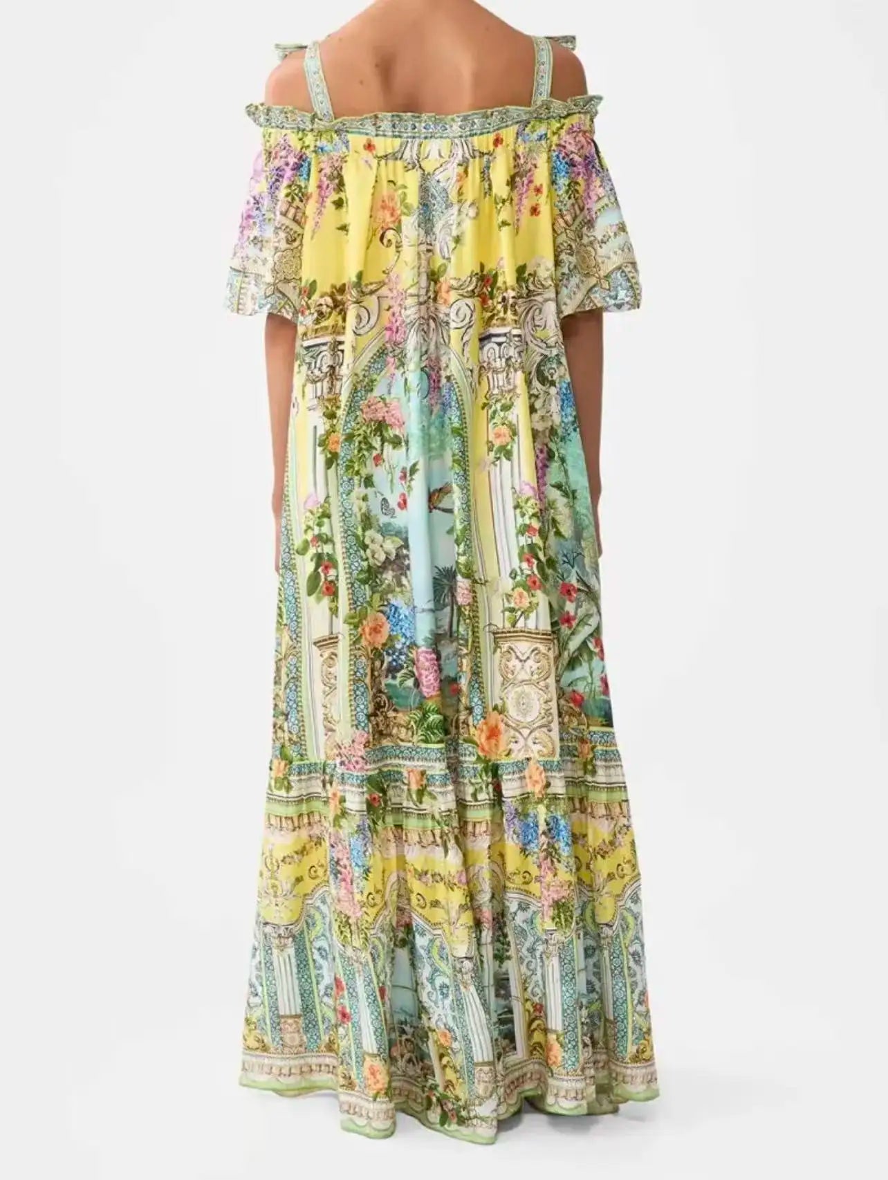 Half Sleeve Off The Shoulder Loose Dress