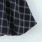 Blue Plaid Sweetheart Neck Bubble Hem Mini Dress