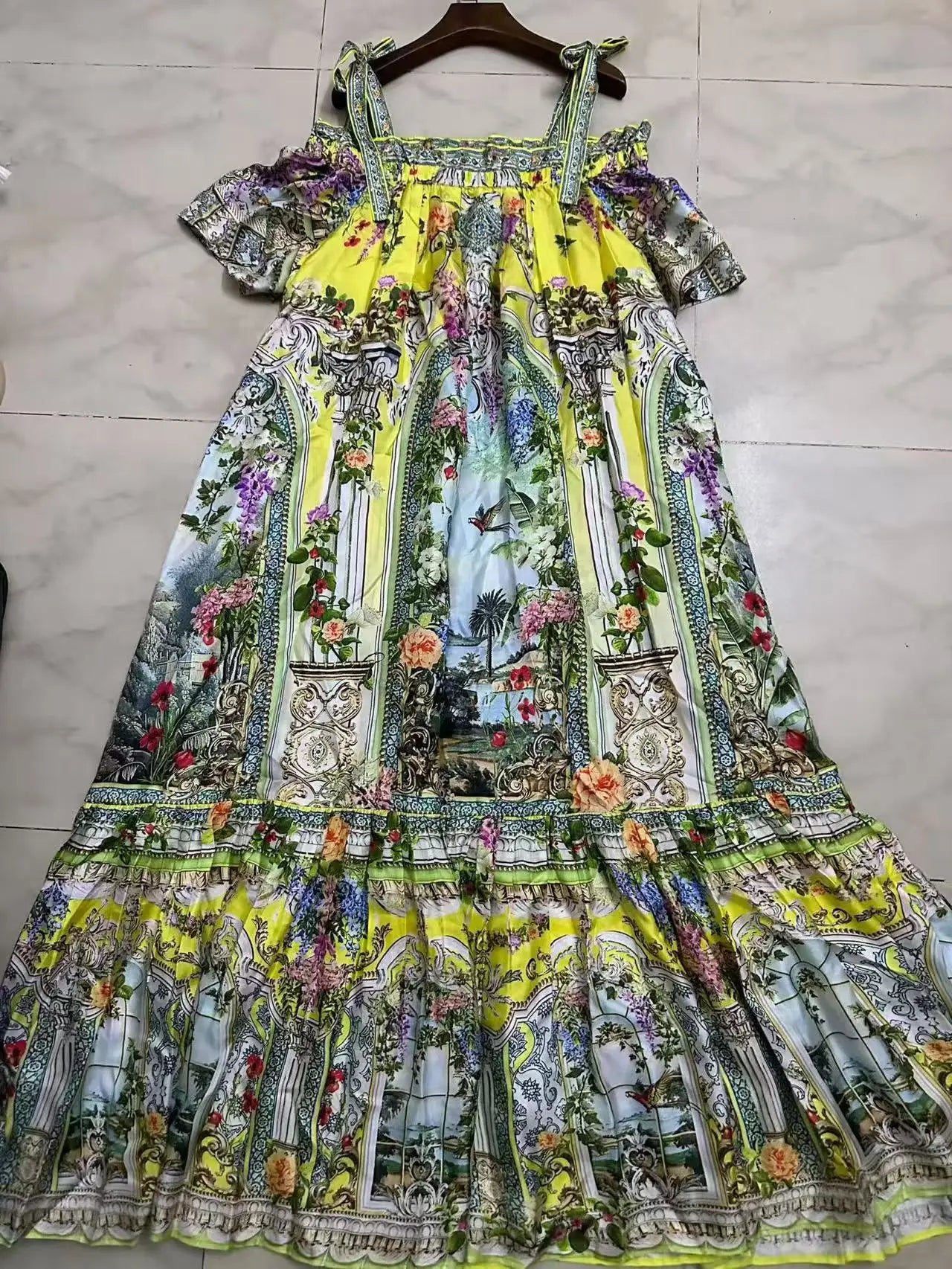 Half Sleeve Off The Shoulder Loose Dress