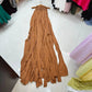 Sleeveless Vintage Loose Solid Long Vocation Holiday Dress