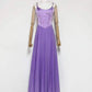 Butterfly Applique Corset Chiffon Maxi Dress