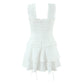 Ruffled Ruched Tiered Mini Dress