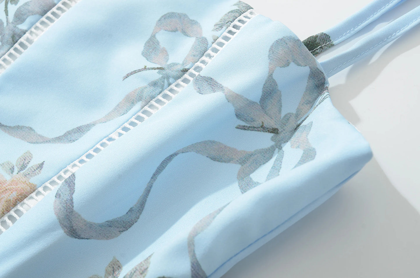 Floral Rose Print Corset Bust Midi Dress