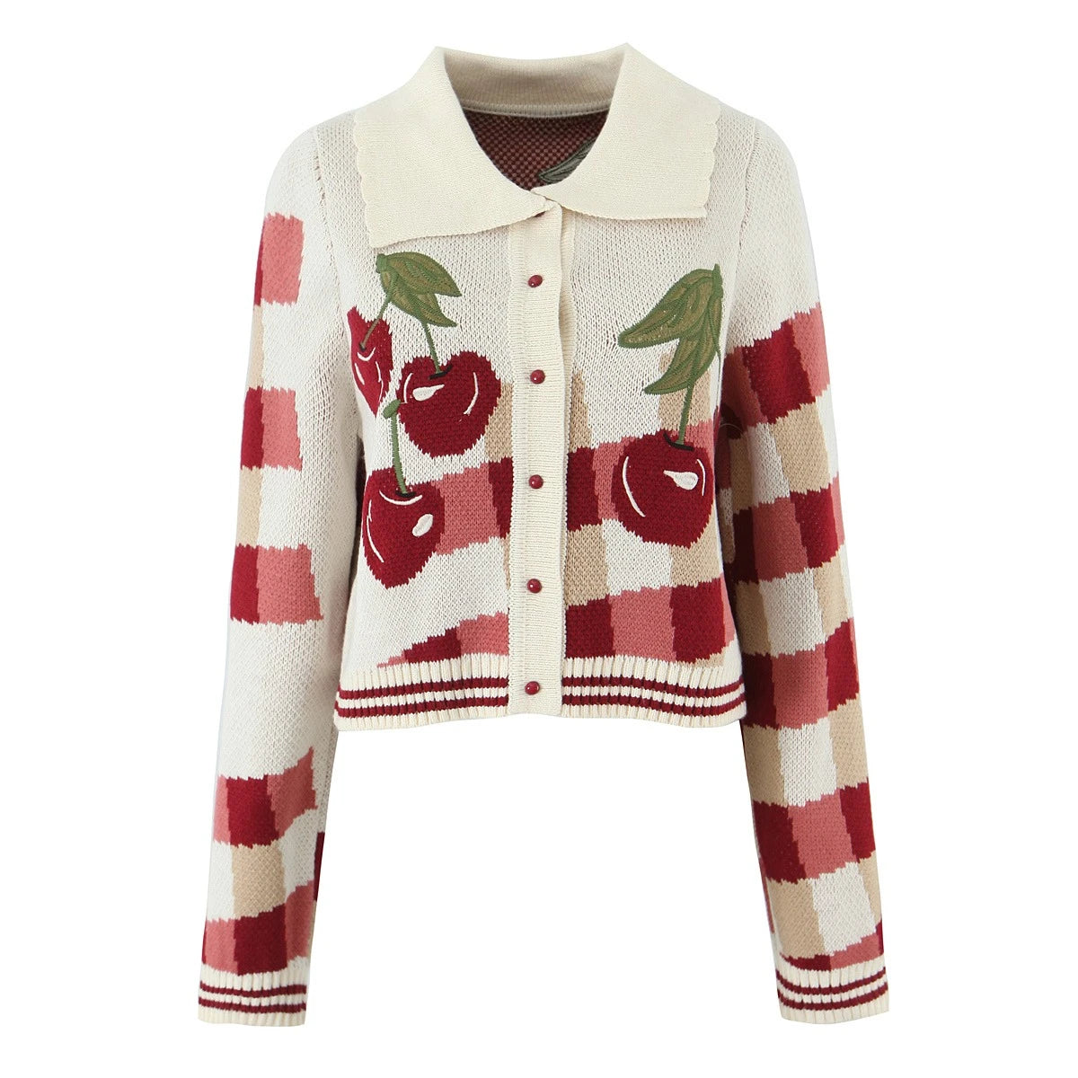 Embroidery Fruit Knitted Sweaters