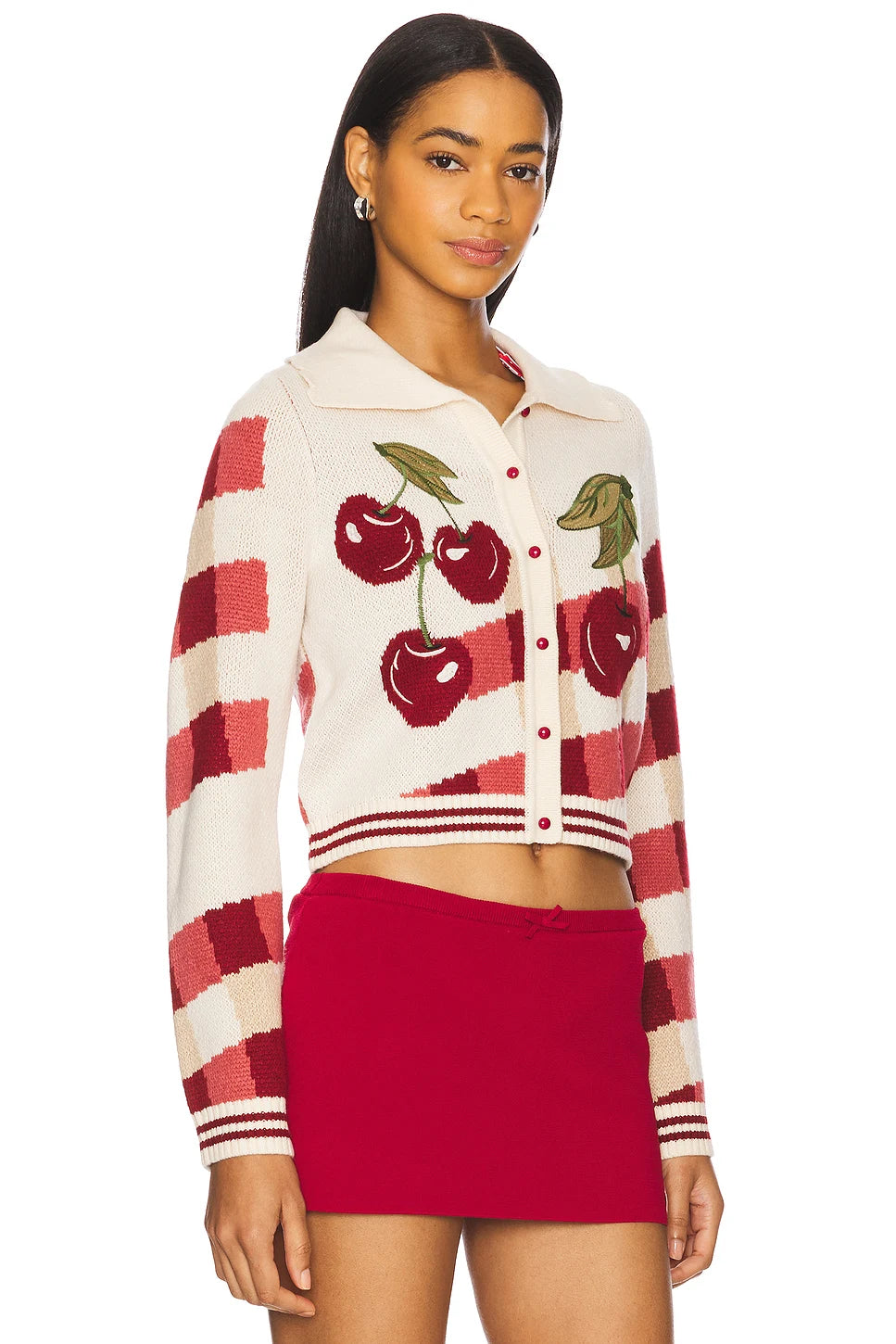 Embroidery Fruit Knitted Sweaters