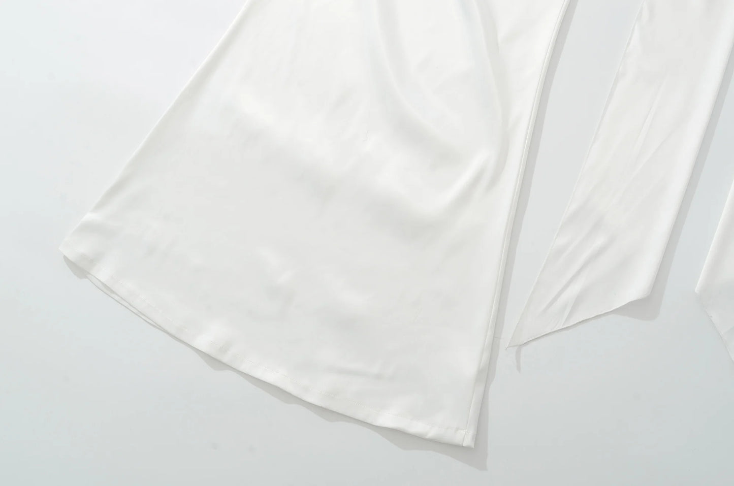 Satin Square Neck Ruched Waist Maxi Dress