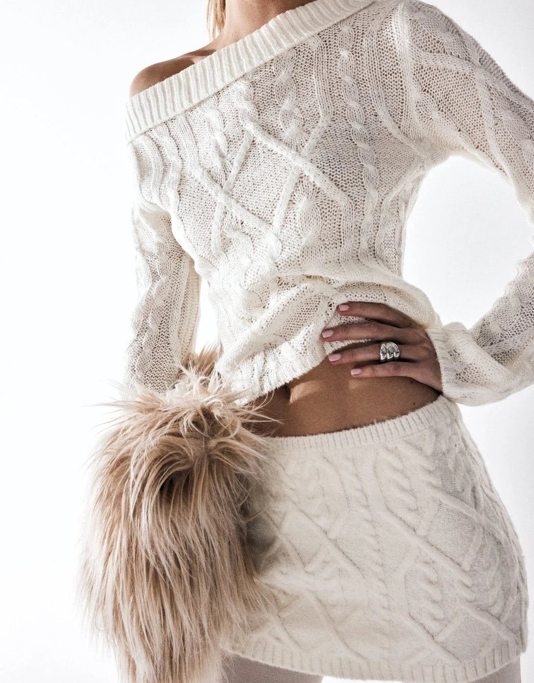 Solid O-neck Full Sleeve Striped Knitted Hollow Out Short Sweaters Pullovers