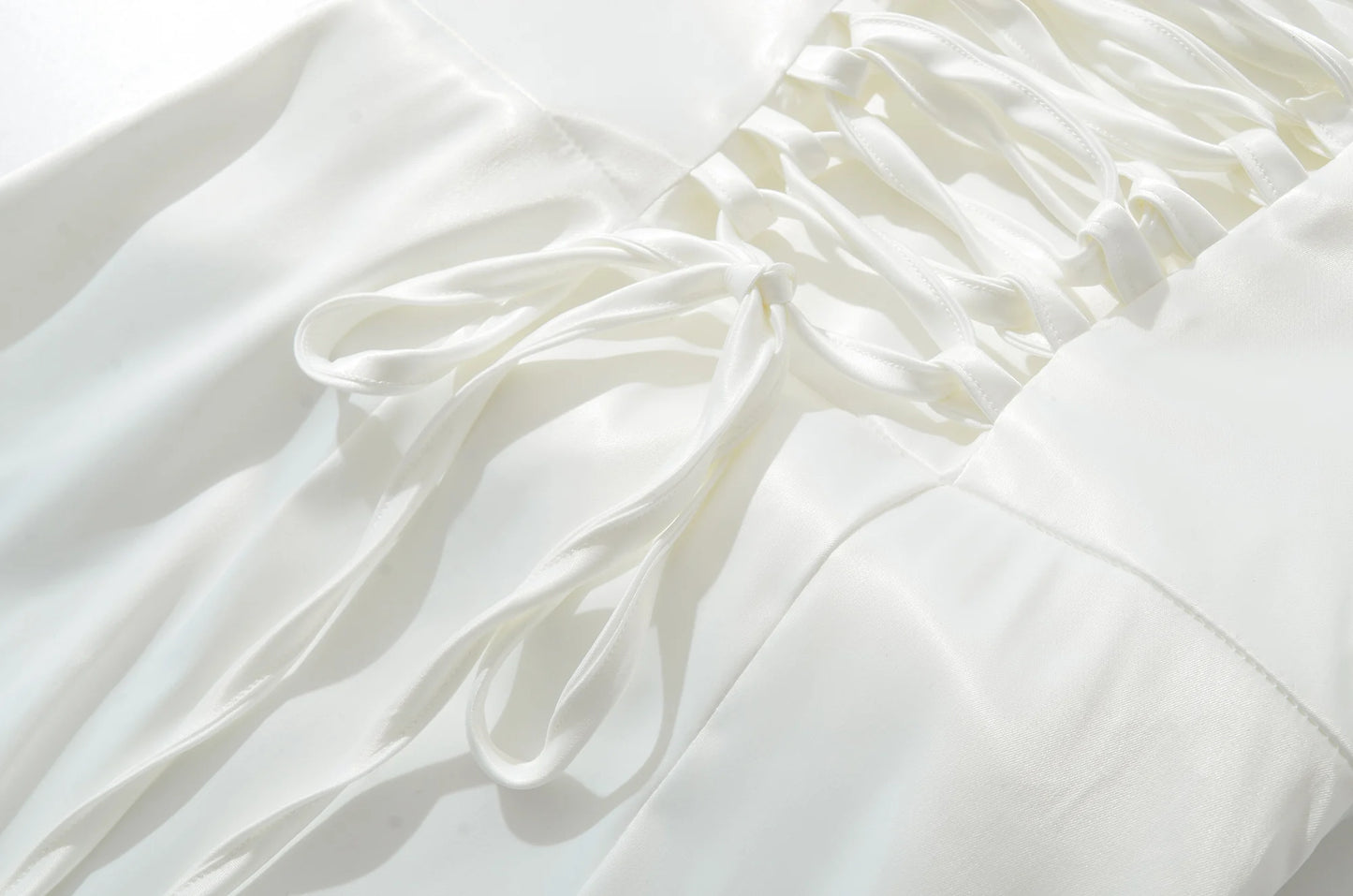 Satin Square Neck Ruched Waist Maxi Dress