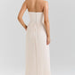 Elegant Folds Solid Strapless Sleeveless Party Dress