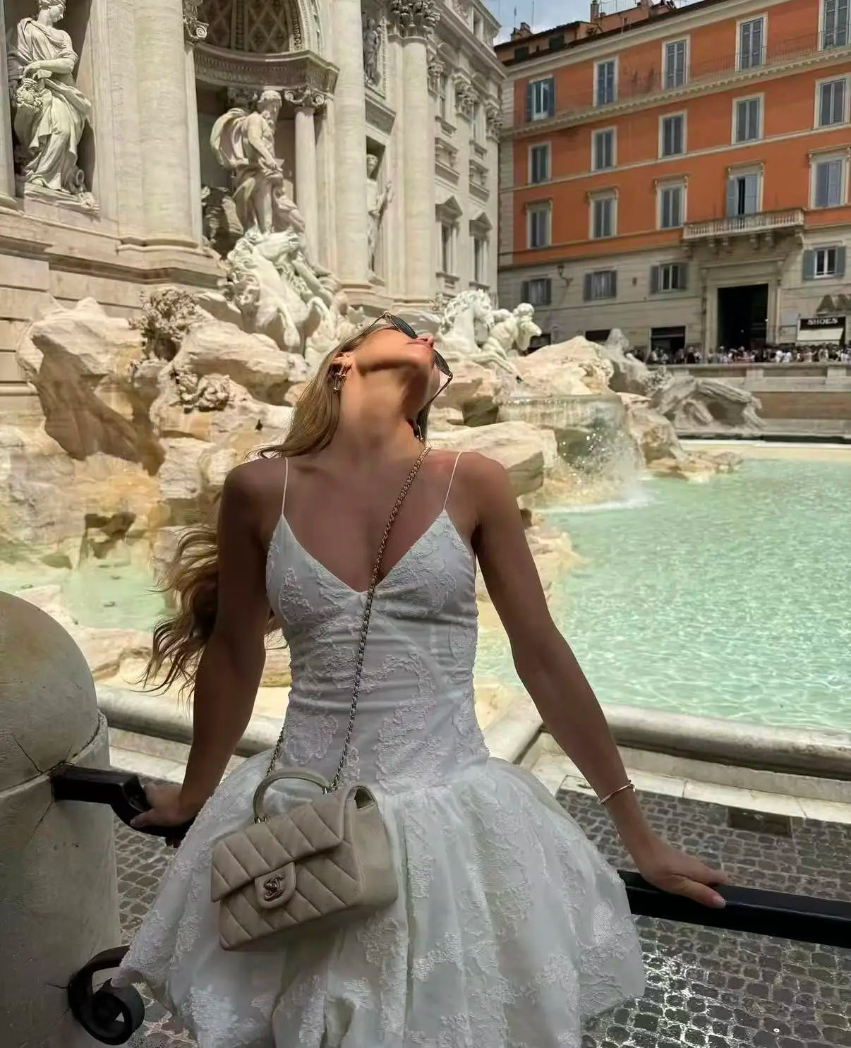 Textured Floral V-Neck Bubble Hem Mini Dress