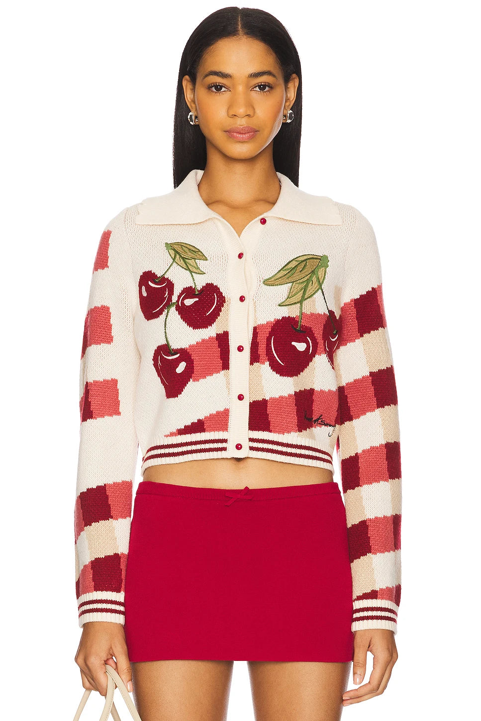 Embroidery Fruit Knitted Sweaters