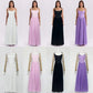 Butterfly Applique Corset Chiffon Maxi Dress