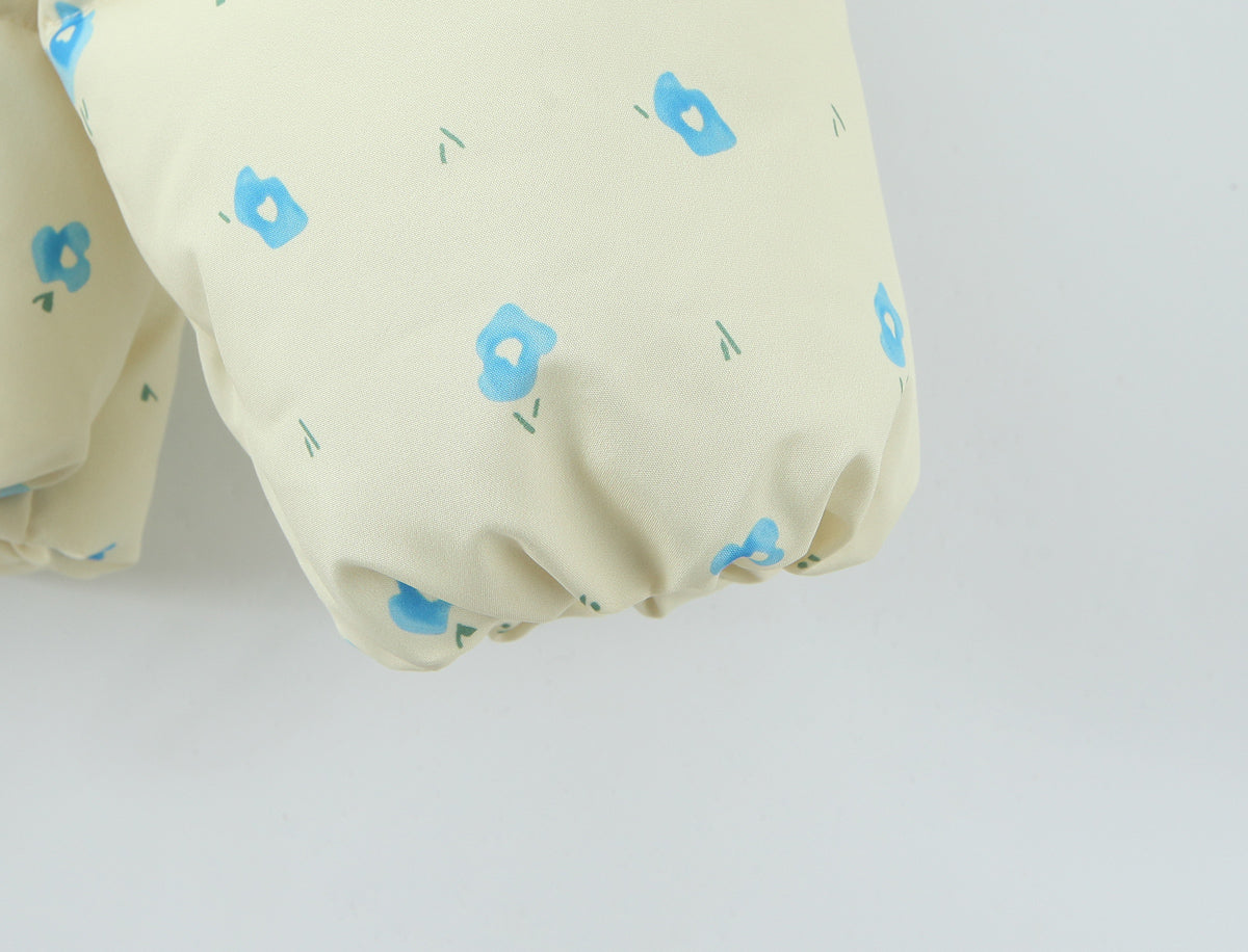 Loose Hooded Floral Cotton Quilted Casual Jacket Winter Coat