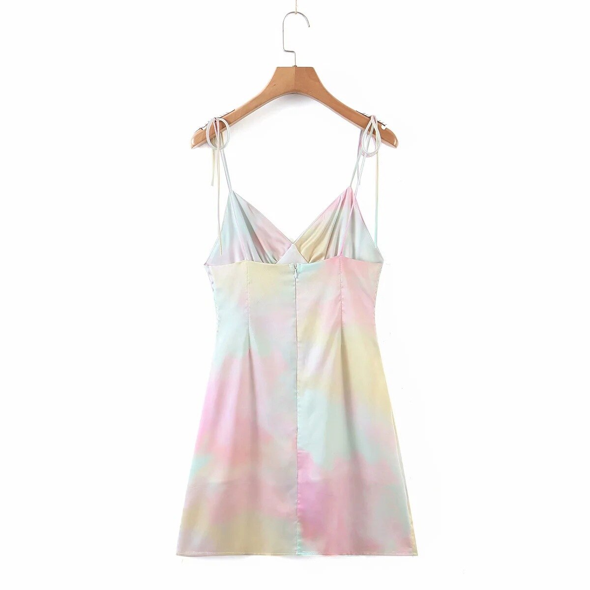 V-neck Straps Slit Side Night Club Women Holiday Dress