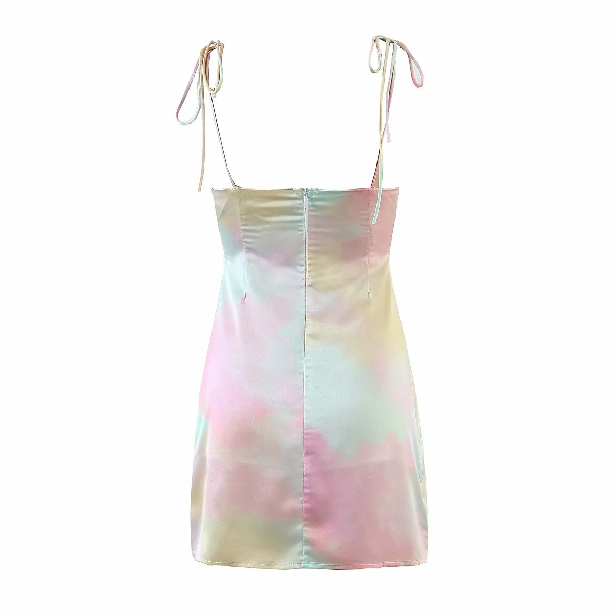 V-neck Straps Slit Side Night Club Women Holiday Dress