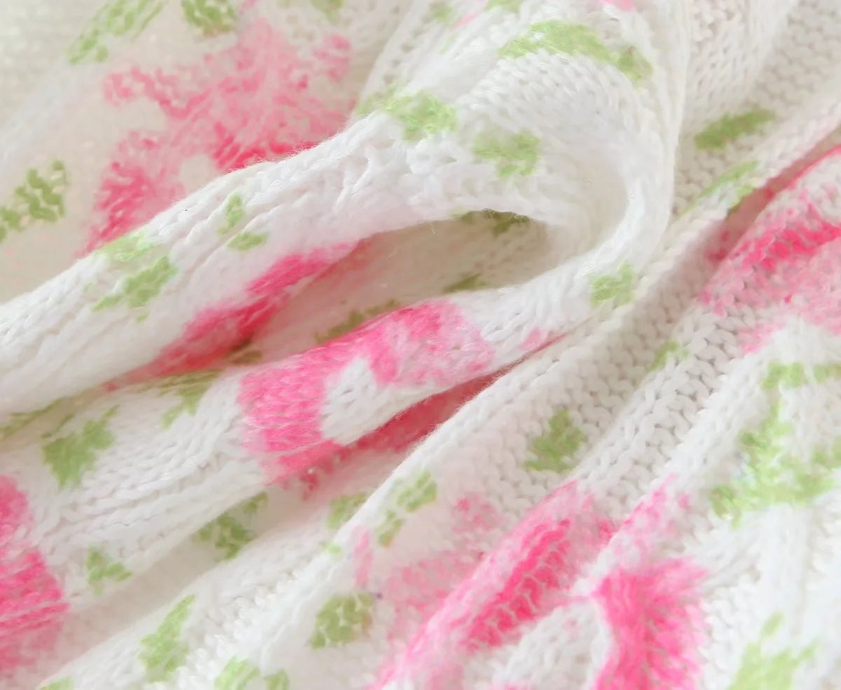 Cardigan Tie-dyed Long Sleeve V-neck Women Sweaters