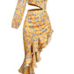 Sexy One Shoulder Asymmetric Print Beach Dress