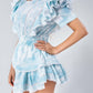 Short Sleeve Natasha Mini Dress Women Ruffled A-line Dress