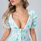 Ruffle Light Green Women Mini Dress
