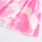 Women Pink Holiday Vocation Mini Dress