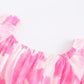 Women Pink Holiday Vocation Mini Dress