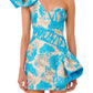 One-shoulder Sexy Women Jacquard Dress