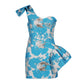 One-shoulder Sexy Women Jacquard Dress