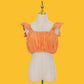 Sexy Top and High Waist Ruffled Layer Skirts Sets