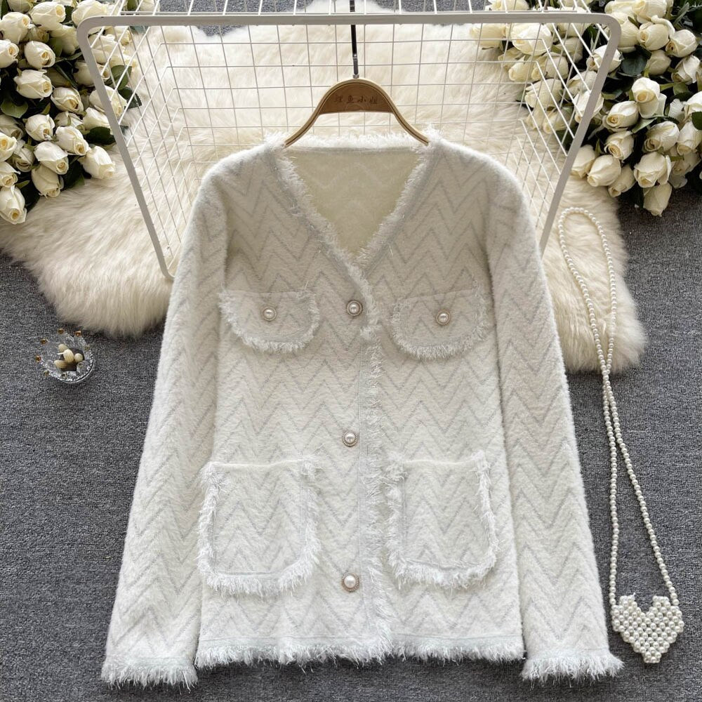 New Autumn Loose Tessel Single Breasted with Pocket Jackets
