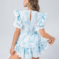 Short Sleeve Natasha Mini Dress Women Ruffled A-line Dress