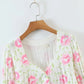 Cardigan Tie-dyed Long Sleeve V-neck Women Sweaters