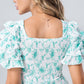 Ruffle Light Green Women Mini Dress